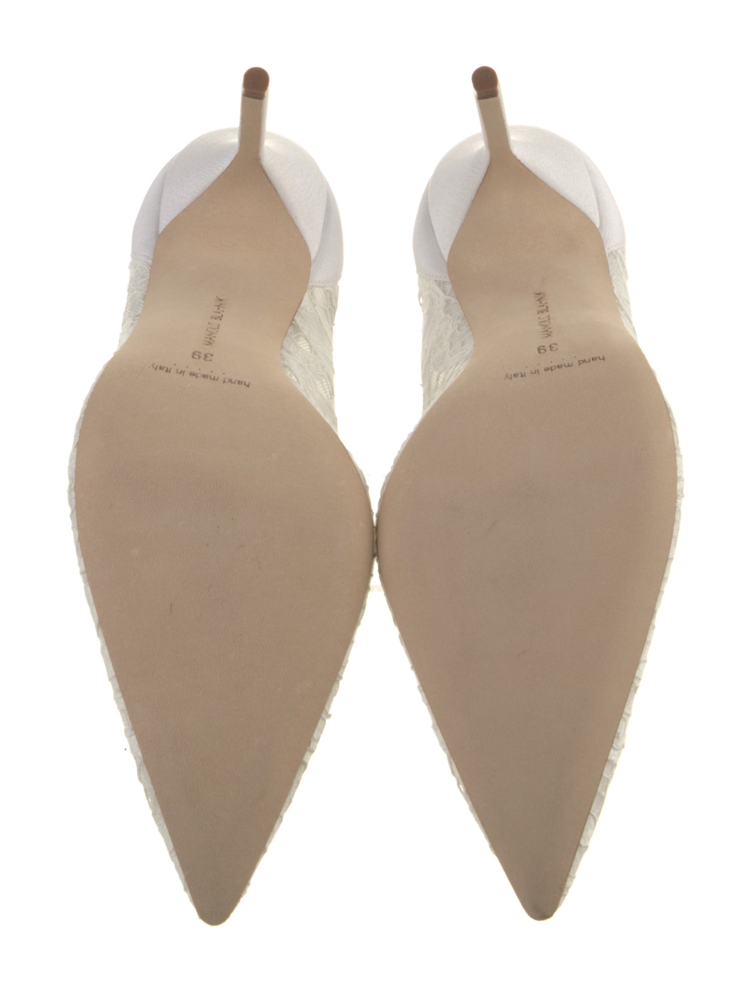 Manolo Blahnik Lace Lace Pattern Pumps